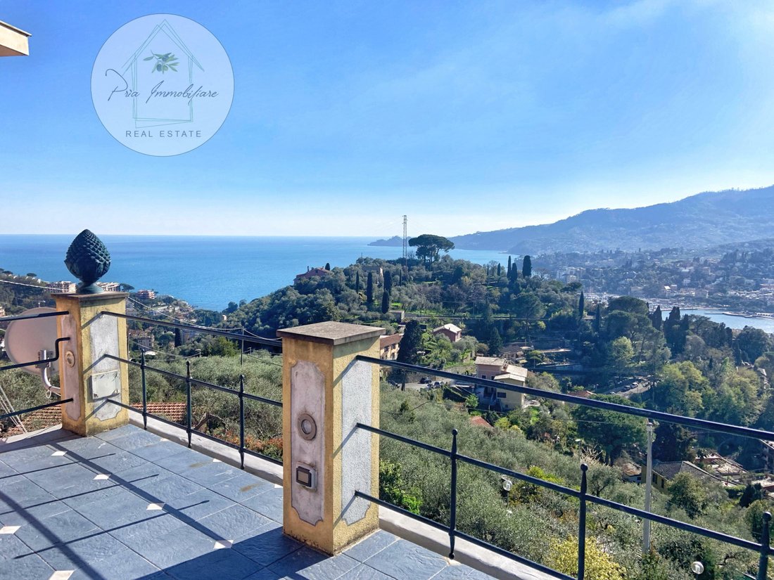 Nice Sea View Estate With Pool In Rapallo, Liguria, Italy For Sale