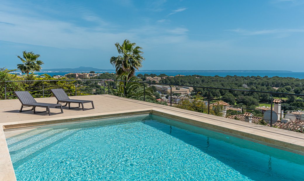 Mediterranean Villa With Panoramic Sea In Bendinat, Balearic Islands