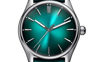 H. MOSER & CIE PIONEER CENTRE SECONDS BLUE LAGOON FUME DIAL 3200-1214
