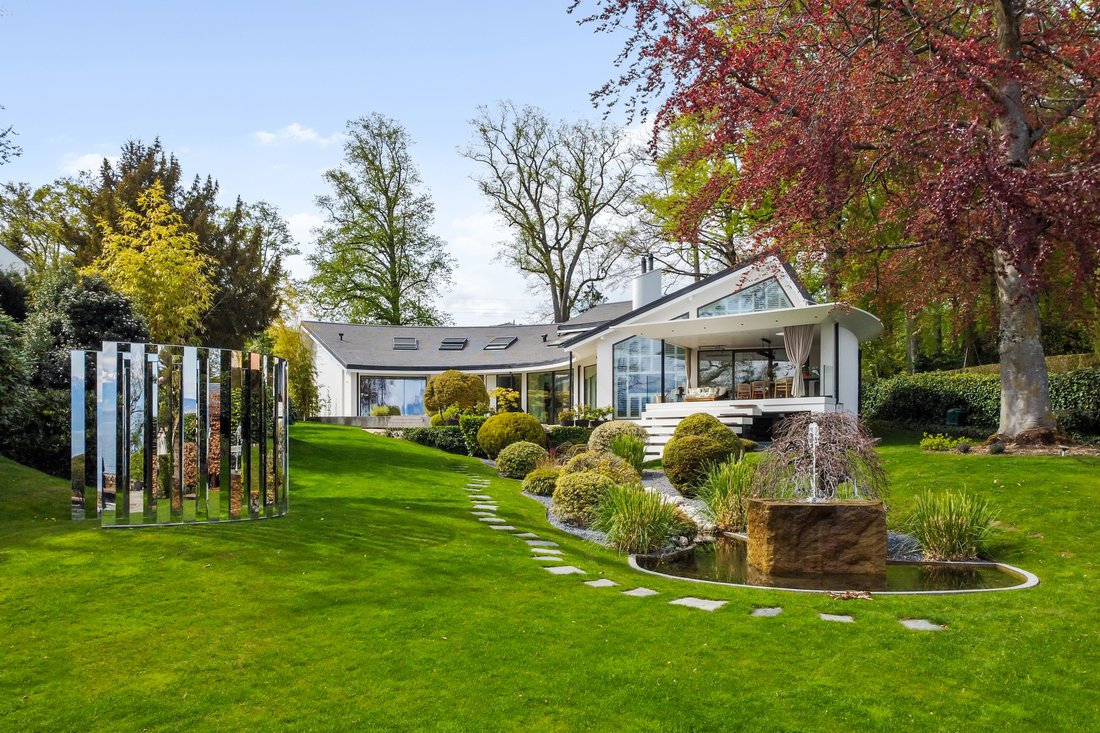 Sublime Villa D'architecte Au Bord Dans Saint Prex, Vaud, Suisse à