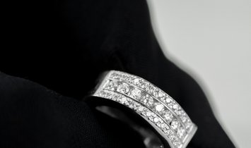 9ct White Gold Diamond Set by ELITA Huggie Earrings 1.00ct 