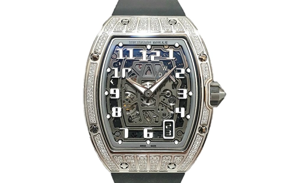 RICHARD MILLE RM67-01 AUTMATIC WINDING EXTRA FLAT IN 18K WHITE GOLD AND TOP DIAMONDS
