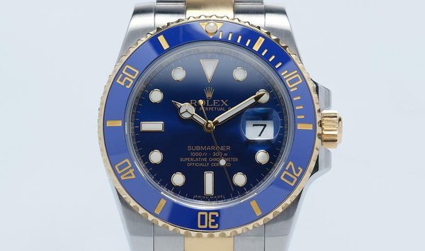 Rolex Submariner Date 116613LB-0005 Two-Tone Yellow Gold and Oystersteel with Blue Cerachrom Bezel (11993731)