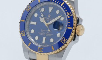 Rolex Submariner Date 116613LB-0002 Two-Tone Yellow Gold and Oystersteel with Blue Cerachrom Bezel 