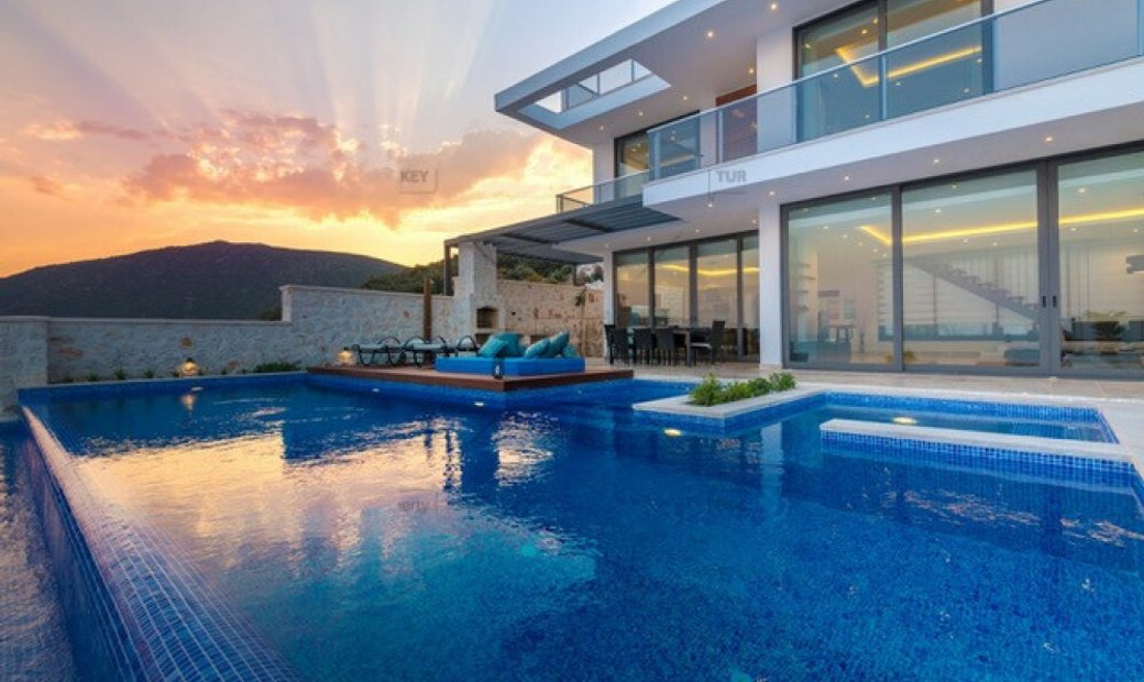 Modern Lifestyle In Panoramic Kalkan House In Antalya, Turkey For Sale