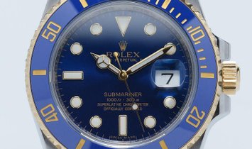 Rolex Submariner Date 116613LB-0002 Two-Tone Yellow Gold and Oystersteel with Blue Cerachrom Bezel 