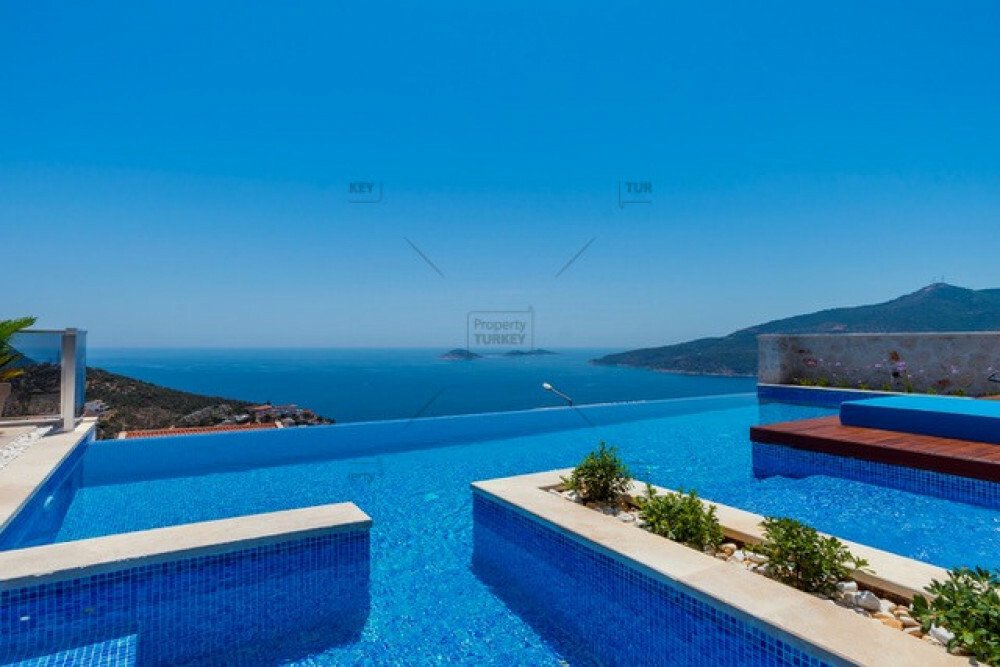 Modern Lifestyle In Panoramic Kalkan House In Antalya, Turkey For Sale