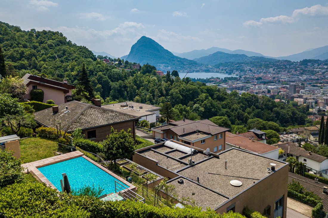 Modern House With Beautiful Lake View In Lugano, Ticino, Switzerland