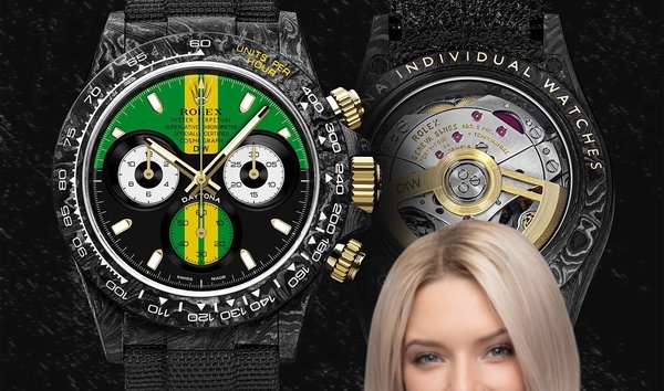 Rolex DiW 勞力士 NTPT Carbon Daytona GT GREEN (Retail:EUR 56990) (12028736)