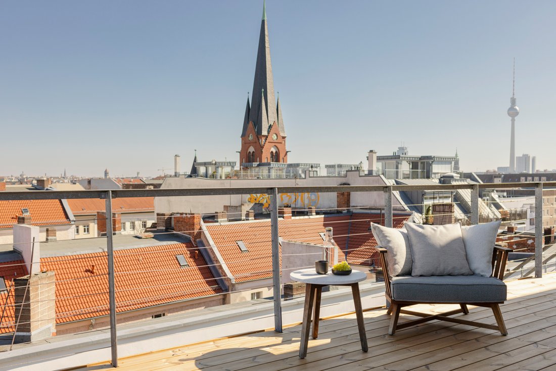 Luxurious Penthouse Flat With Stunning Roof Terrace In Berlin, Berlin