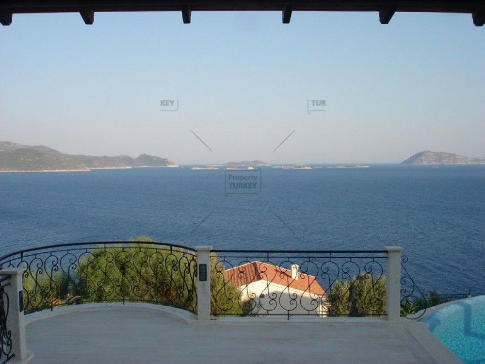 Stunning Sea Panorama Villa For Sale In Kas In Kaş, Turkey For Sale