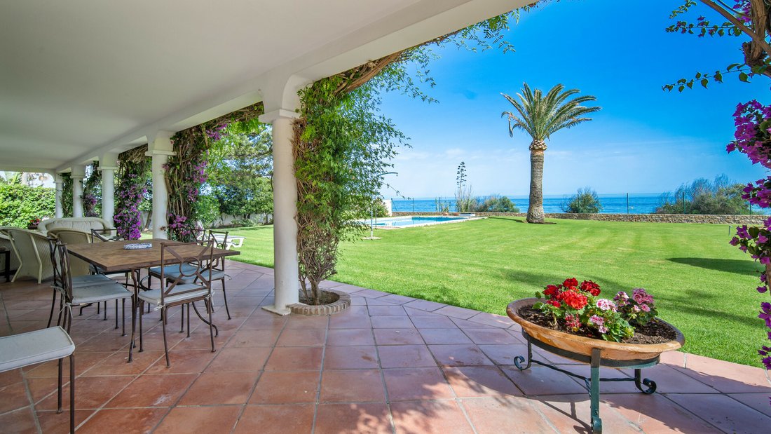 Unique 5 Bedroom Beachfront Villa For Sale On The In Estepona