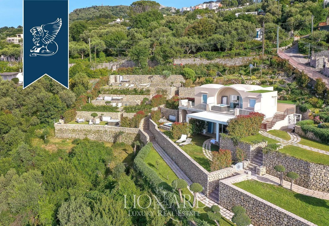 Stunning Luxury Villa By Anacapri's Sea In Anacapri, Campania, Italy