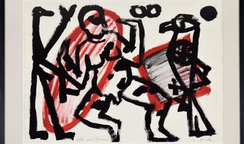 A.R. Penck, "Adler und Tanzer 2"