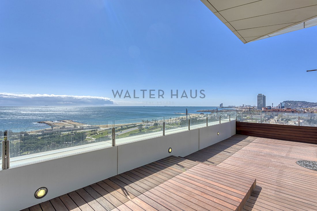 Image showcasing Spectacular Penthouse With Panoramic Sea Views In Sant Marti, Barcelona ...