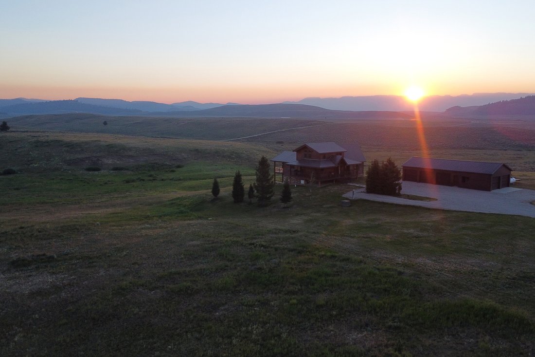 Custom Home Atop Hoback Rim In Bondurant, Wyoming, United States For