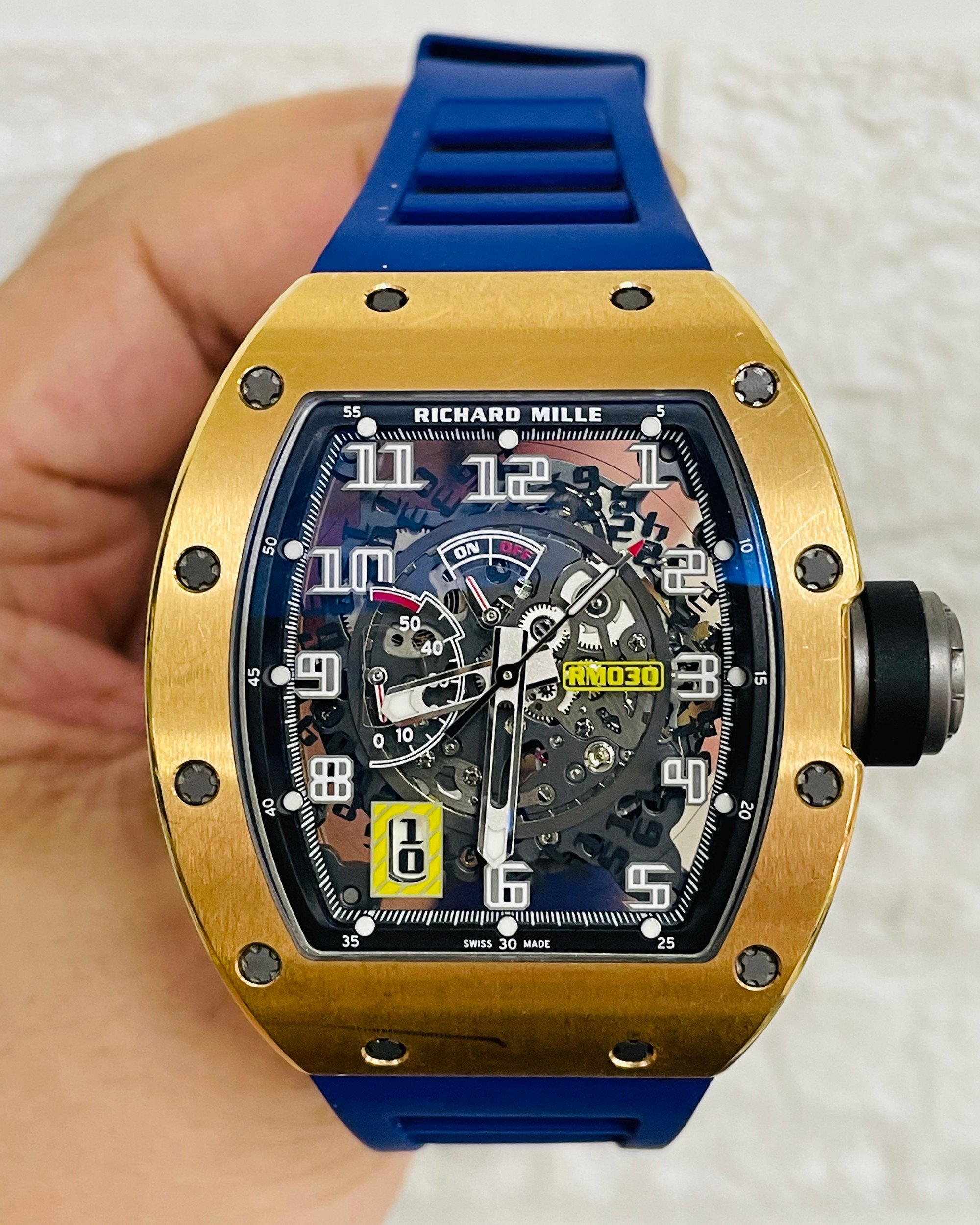 Richard Mille Rm Rose Gold Skeleton Dial Watch In Hong Kong