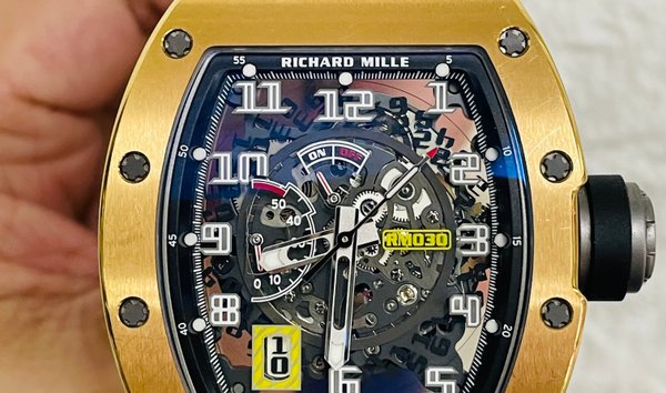 Richard Mille 理查德米勒 RM 030 Rose Gold Skeleton Dial Watch (12139607)