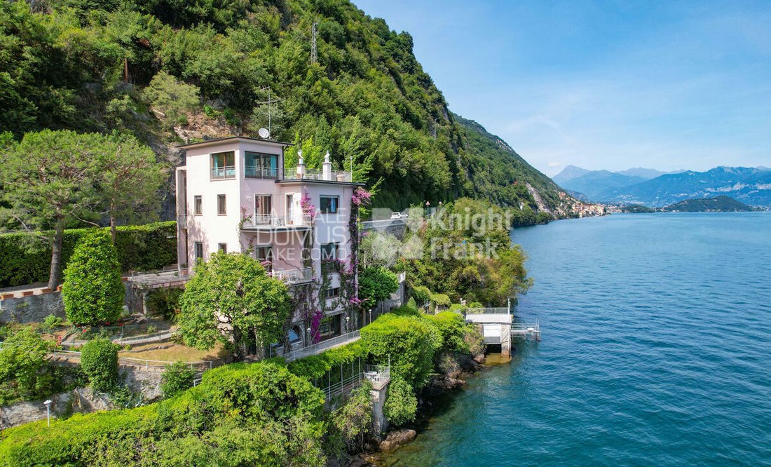 Marvelous Cliff Side Villa With Dock In Argegno, Lombardy, Italy For