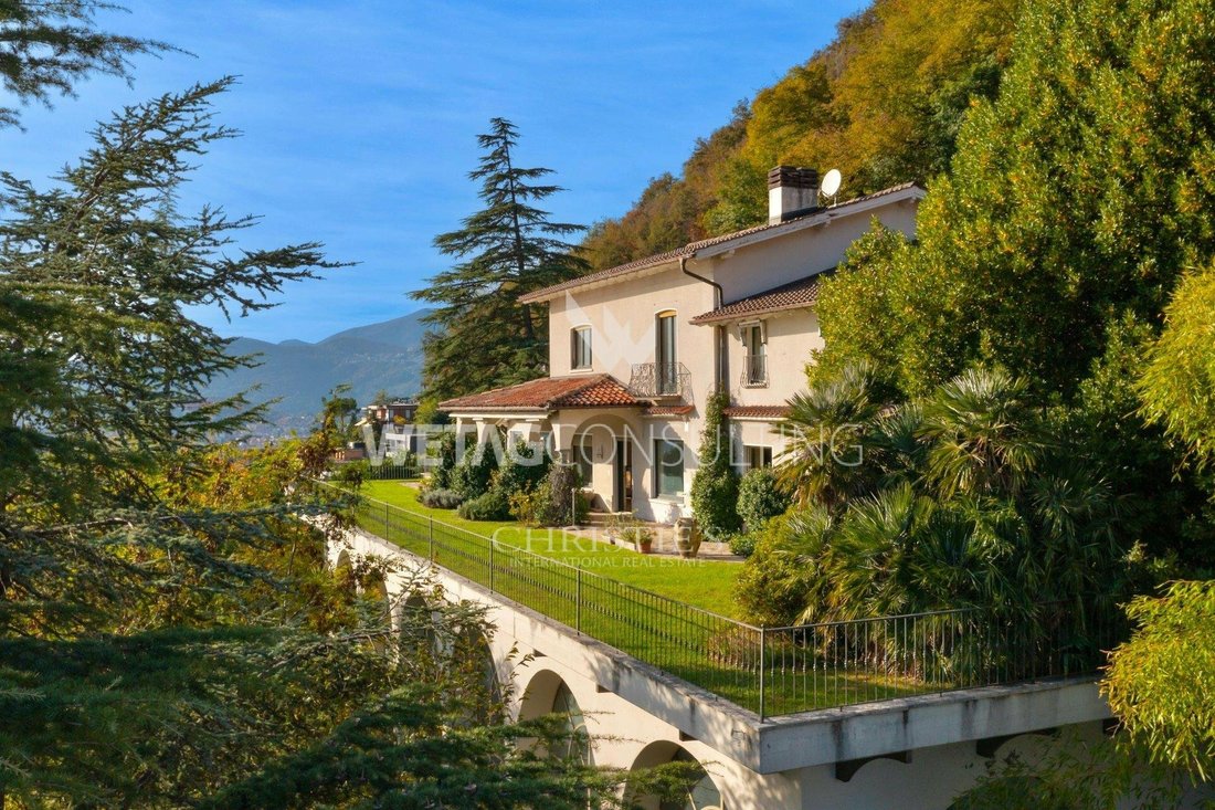 Classic Villa For Sale In Super Prime Location In Lugano, Ticino