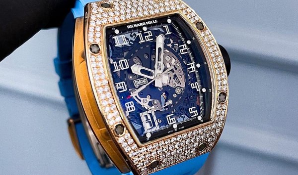 Richard Mille RM 010 Rose Gold Full Set Diamonds (12203141)