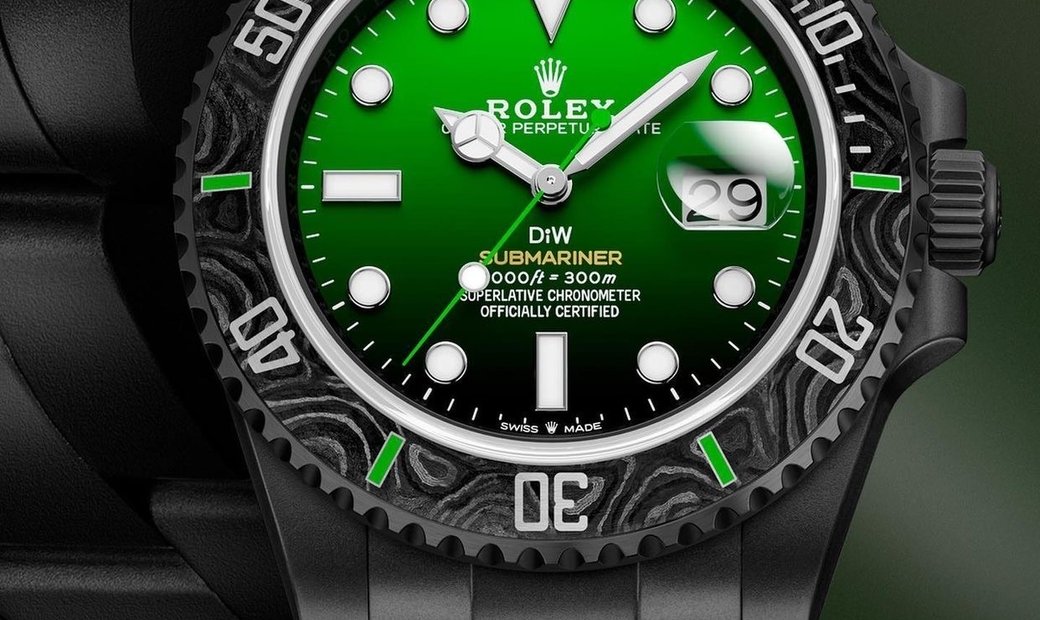 Rolex DiW Submariner PARAKEET (Retail:EUR 36990)