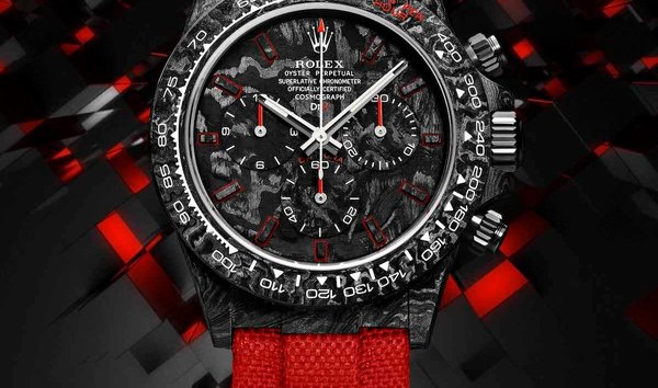 Rolex DiW Carbon Daytona “ALL CARBON RED EDITION" (Retail:US$55,490) (12257103)