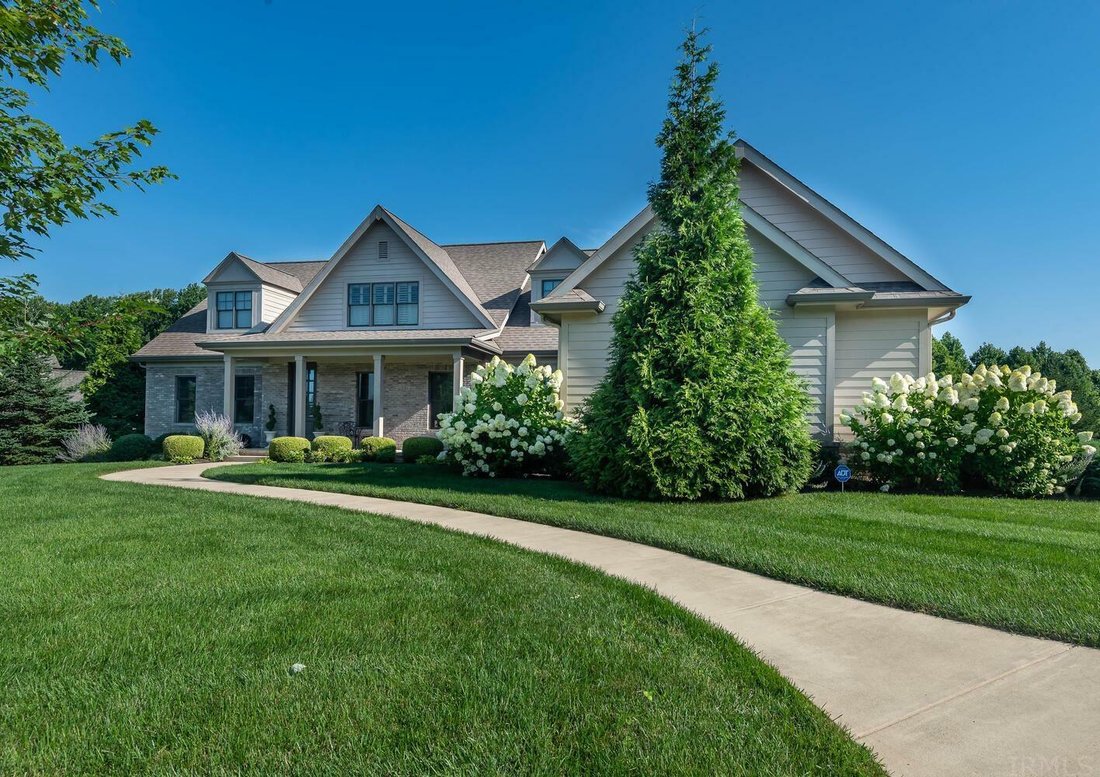 Maison Construite Sur Site Dans New Unionville, Indiana, états Unis à
