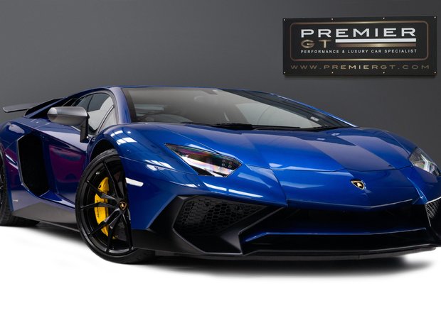 Blue Lamborghini Aventador SV for sale | JamesEdition