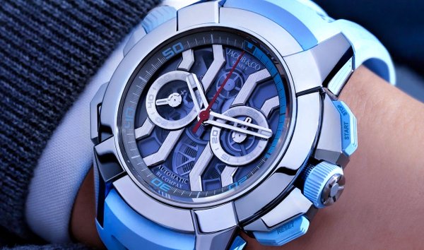 Jacob & Co Epic X Chrono Titanium Sky Blue EC323.20.AA.AA.A (Retail:HK$300,000) (11891985)