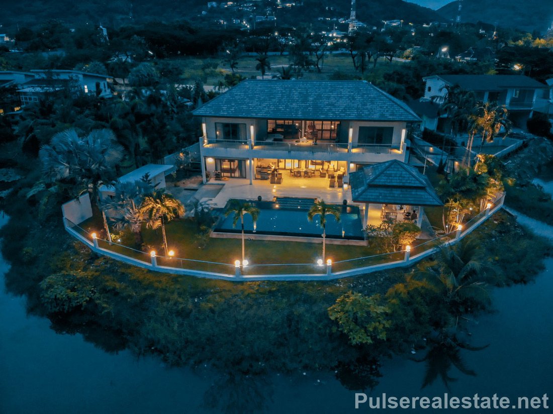 Exclusive Lakefront 5 Bedroom Villa For Sale In In Chalong, Phuket