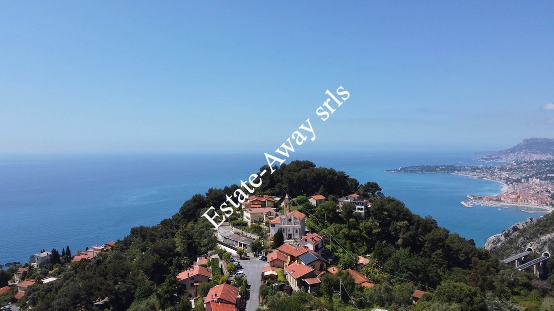 L1137 Villa With Sea View For Sale In Grimaldi Di Ventimiglia, Liguria