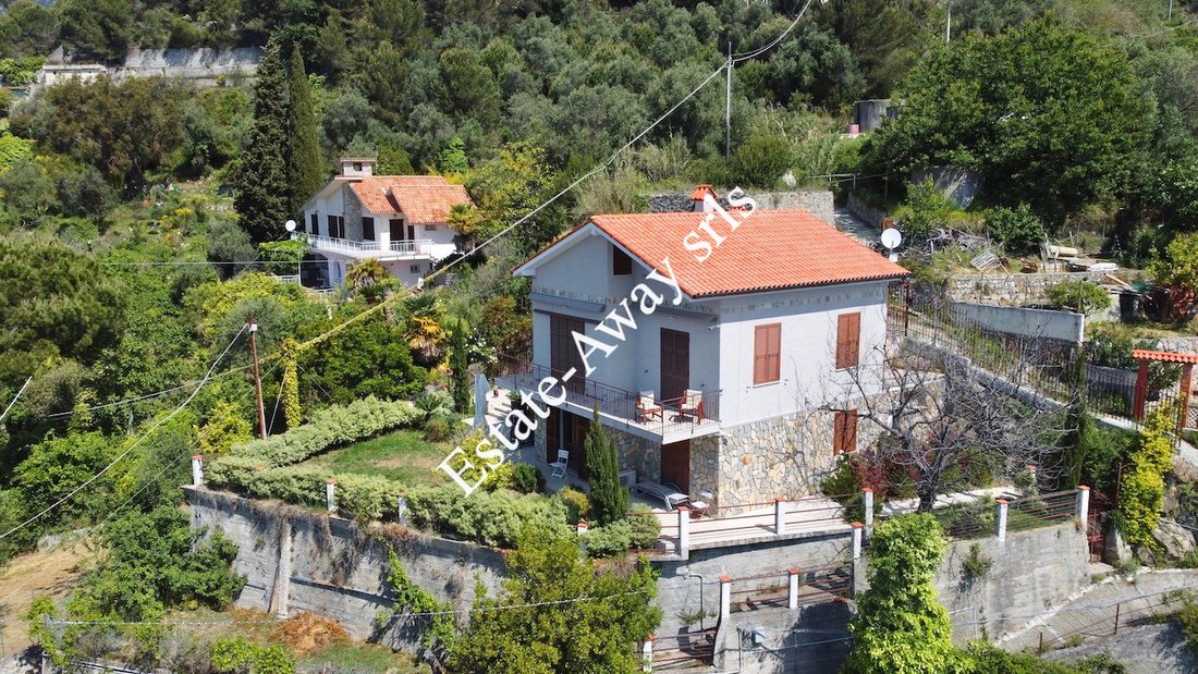 L1137 Villa With Sea View For Sale In Grimaldi Di Ventimiglia, Liguria