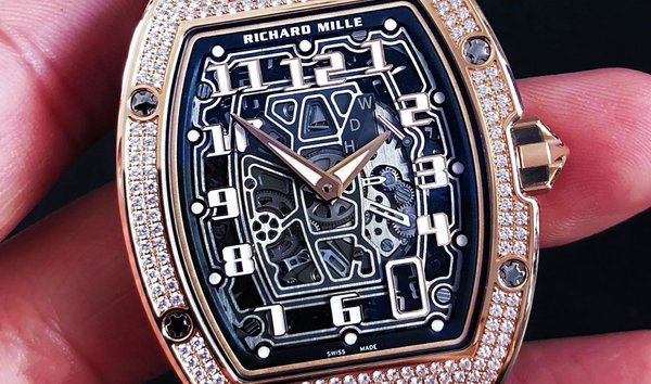 Richard Mille RM 67-01 Rose Gold Full Set Diamonds Extra Flat (12306413)