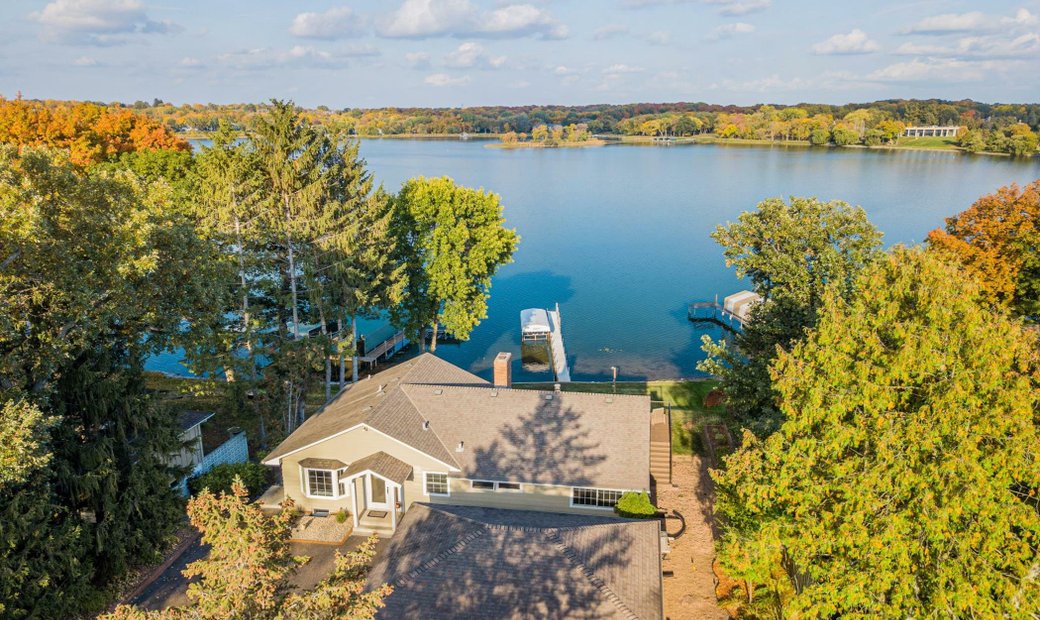 Tranquility On Lake In Orono, Minnesota, United States For