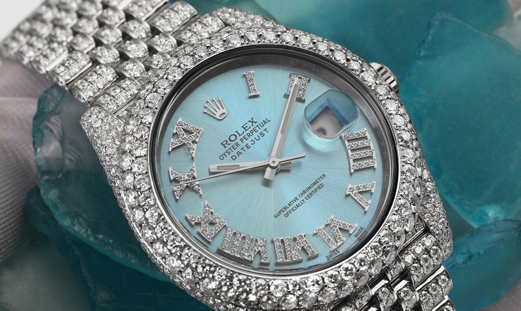 Rolex Mens Datejust 41mm Ss Ice Blue Roman In New York, New York ...