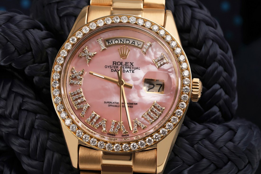 Rolex 36mm Presidential 18kt Gold Pink Mop In New York New York United States For Sale 12336451
