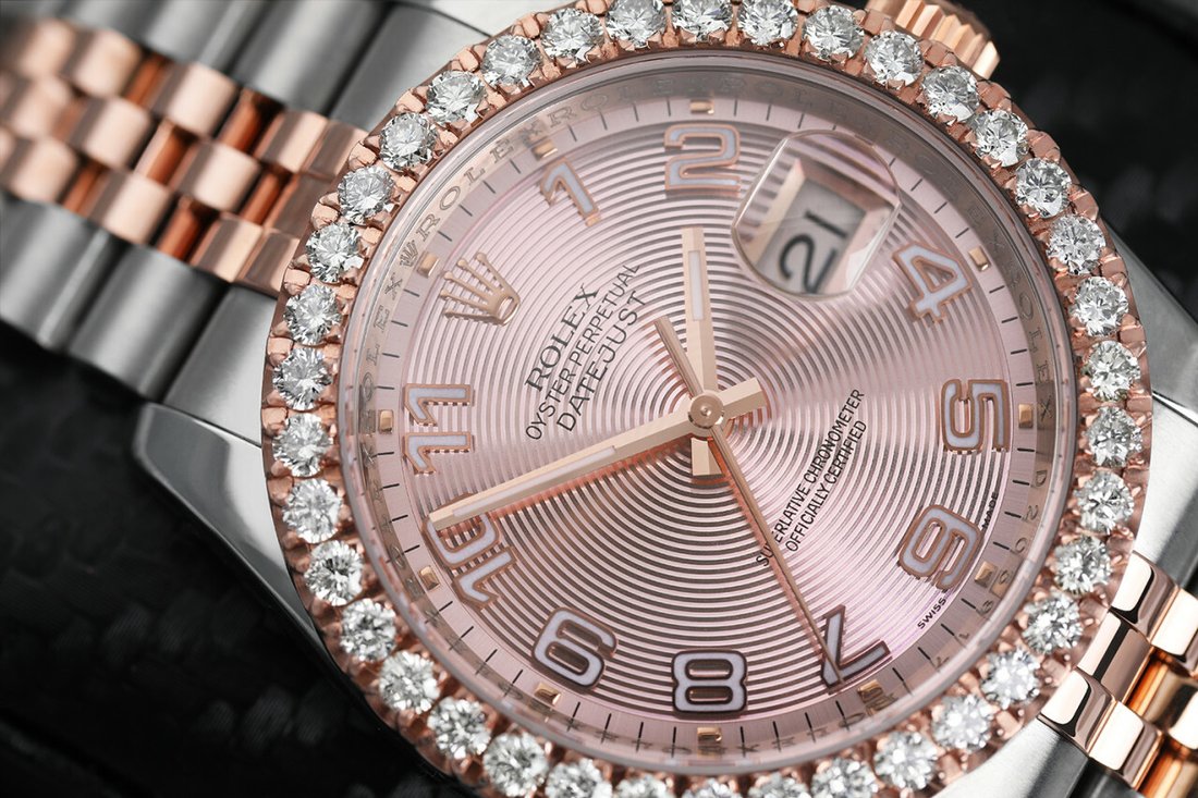 ROSE☆ROSE Rolex Datejust 36mm Two Tone Rose Watch In New York, New
