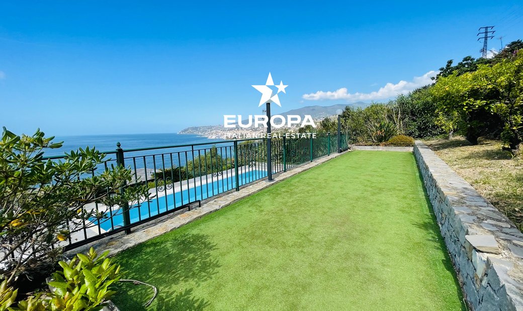 Villa In Sanremo With Sea View And Pool In Sanremo, Liguria, Italy For