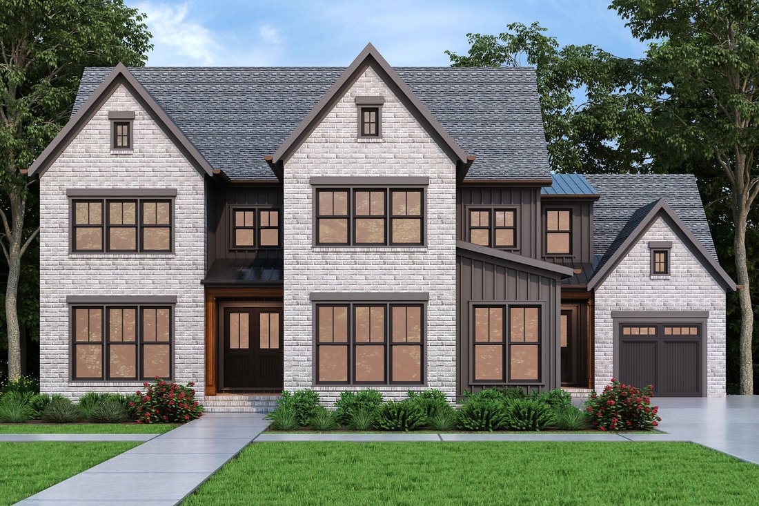 Maison En Brique Construite Sur Dans Comté De Monroe, états