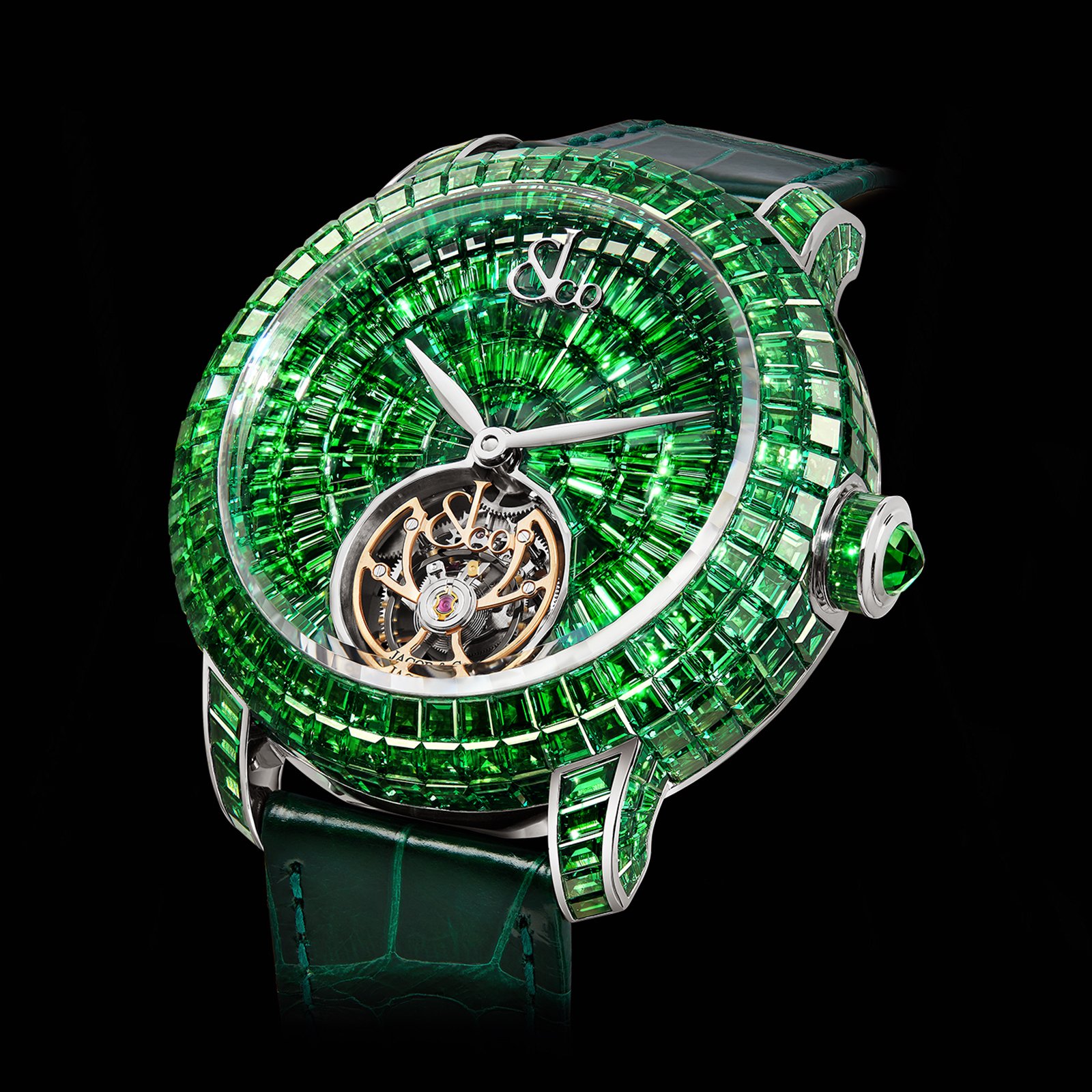 Jacob & Co Caviar Tourbillon Tsavorites Cv210.30.Aa.Ua.A In Hong Kong