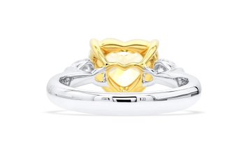 Fancy Light Yellow Diamond Ring, 3.01 Ct. (3.29 Ct. TW), Heart shape, GIA Certified, 6227386871