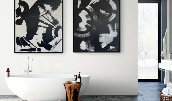 Large abstract black & white collection (12361460)