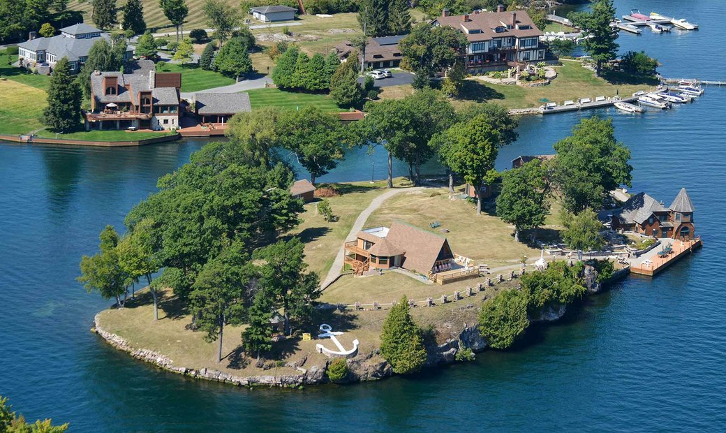 St. Elmo Island, Private Island In In Alexandria Bay, New York, United