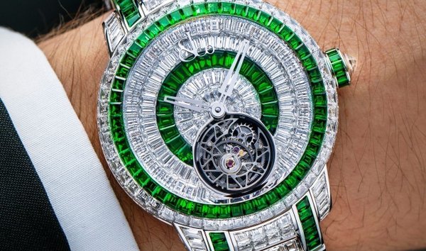 Jacob & Co Caviar Tourbillon Bracelet Tsavorites 47mm CV210.30.AC.AA.A30BA (Retail:US$1,600,000) (12375673)
