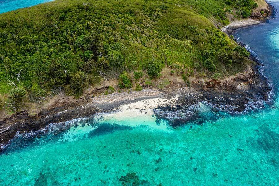 Two Islands In The Naviti Group, Walk In Yasawa Island, Western