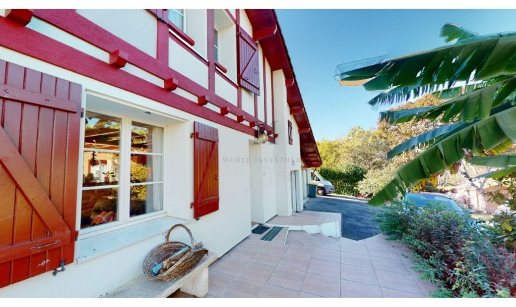 Basque House Villefranque In Bayonne, Nouvelle Aquitaine, France For