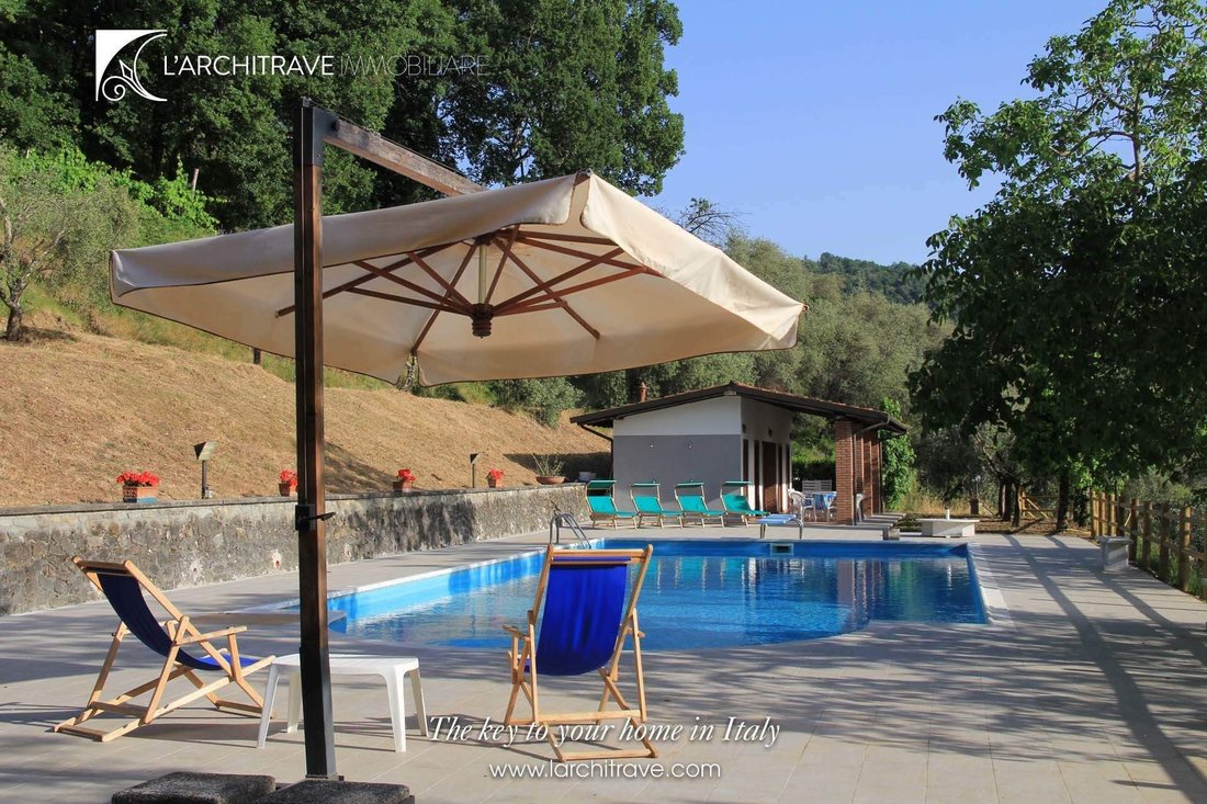 Country Estate With A Large Six Bedroom Villa, Outbuilding, Swimming Pool, Tennis Court And Land. Th