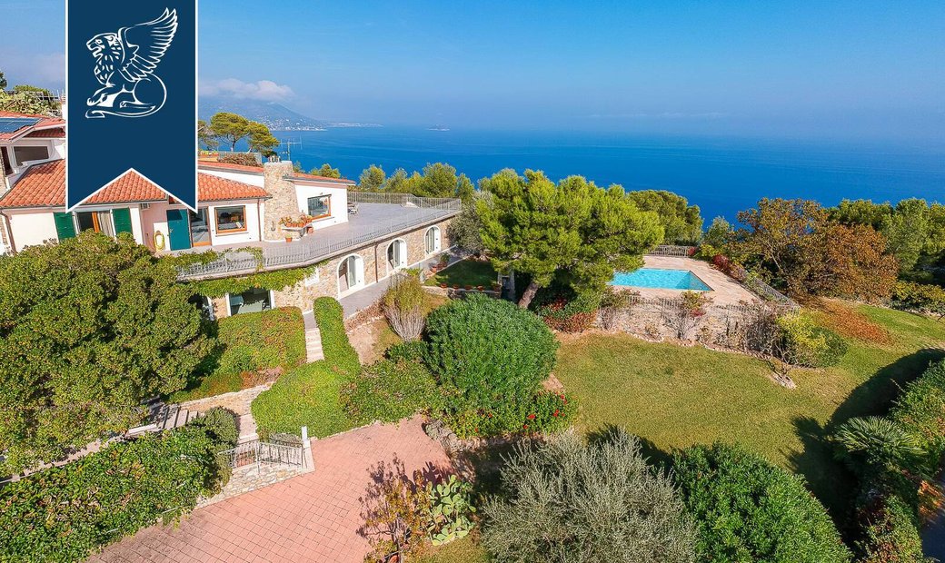 Villa With Pool By The Ligurian Sea In Andora, Liguria, Italy For Sale