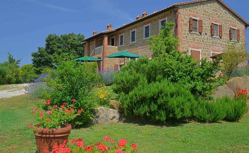 Maisons de campagne à Pienza, Toscane, Italie 1